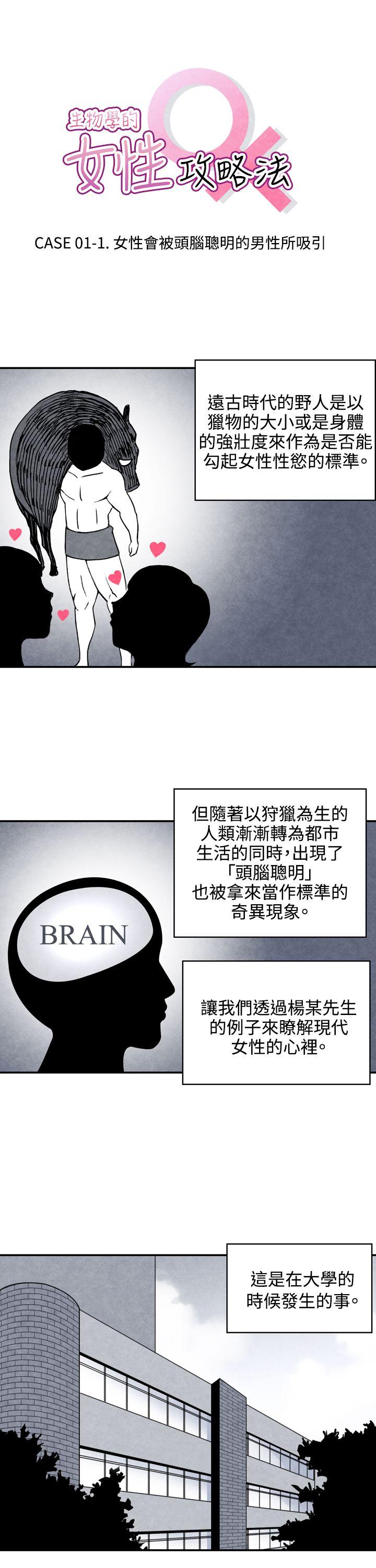 韩漫《生物学的女性攻略法》CASE01-1.頭腦聰明的男性 全集在线阅读 1