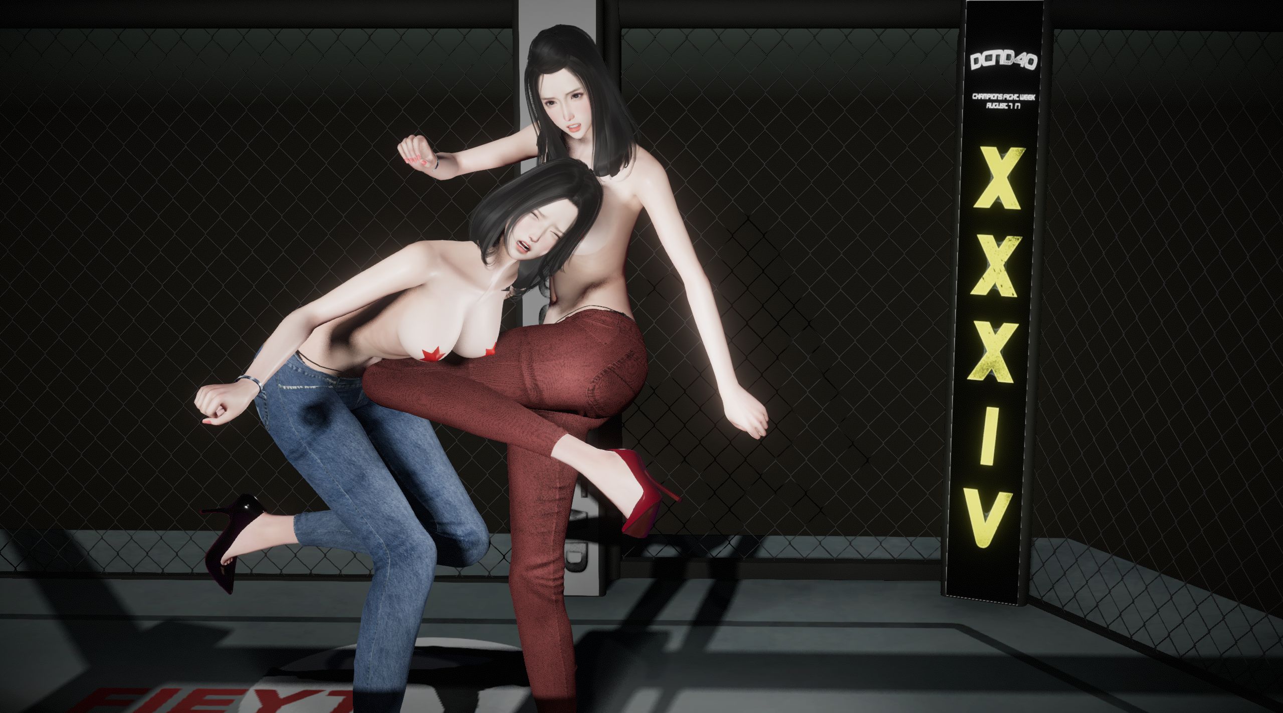 韩漫《百合系列 - Sexfight in office》catfightMMA 全集在线阅读 34